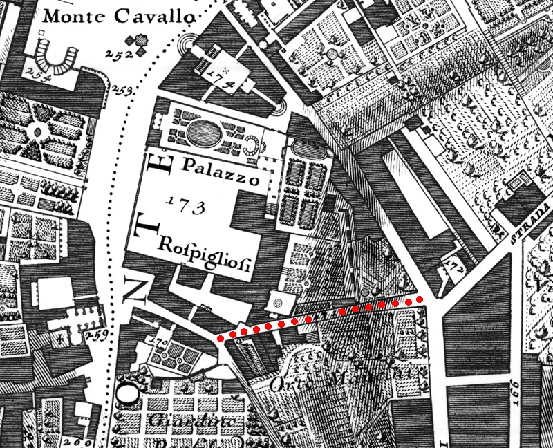 Via Mazzarino - Nolli 1748