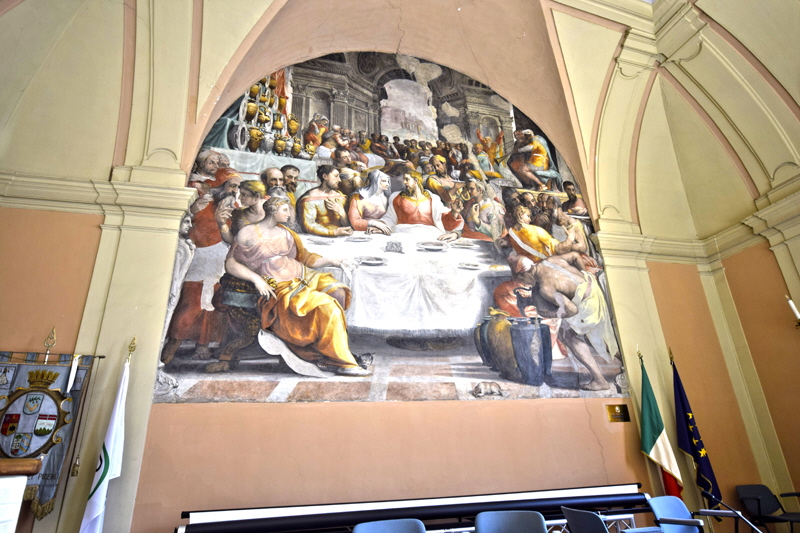 Piazza_di_S_Salvatore_in_Lauro-Chiostro_Piceni-Salone-Affresco (27)