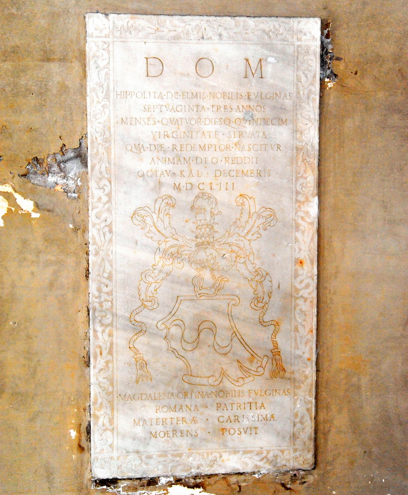 Via_del_Velabro-Chiesa_di_S_Giorgio_in_Velabro-Lapide_Ippolita_de_Elmi-1653