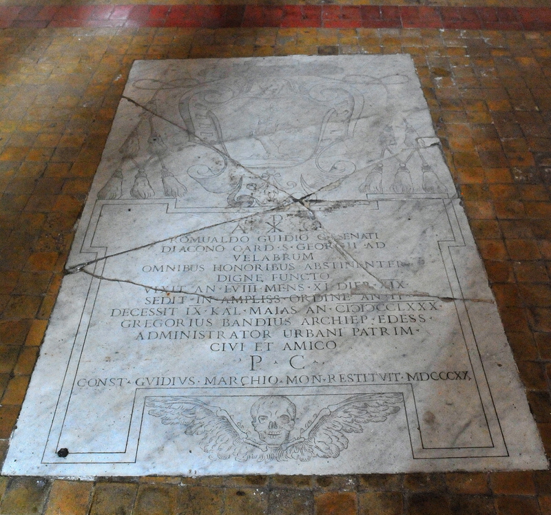 Via_del_Velabro-Chiesa_di_S_Giorgio_in_Velabro-Lapide_del_Card_Romualdo_Guido_Cesenati-1780