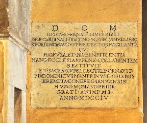 Via_del_Velabro-Chiesa_di_S_Giorgio_in_Velabro-Lapide_del_Card_Vincenzo_Imperiali-1704