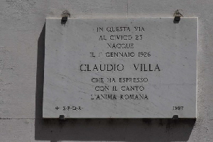 Via_della_Lungara-Lapide-a-Claudio_Villa_al_n_112-1987